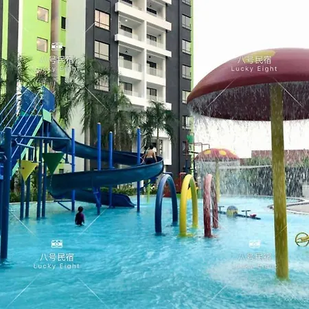 『Lucky 8 八号民宿』Pool&Waterpark View@Lvl 7 Manhattan Ipoh Exterior photo